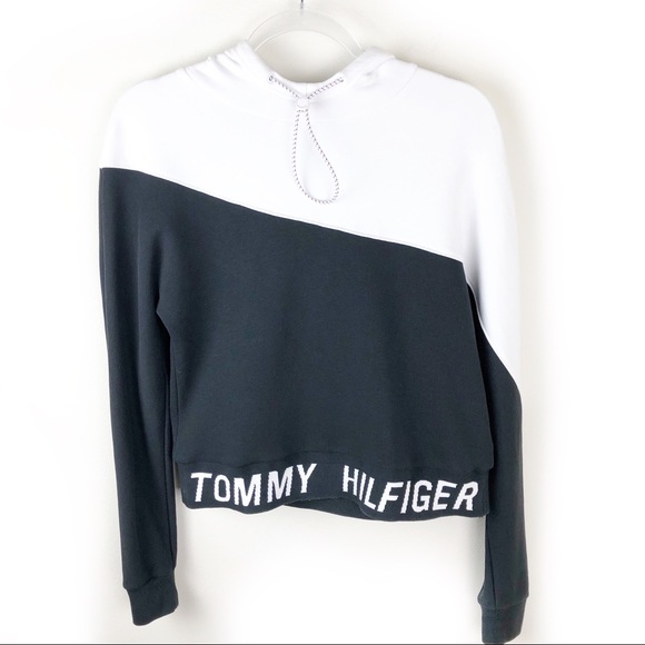 Tommy Hilfiger Sweaters - Tommy Hilfiger Sport- Color block hooded sweatshirt size: XS